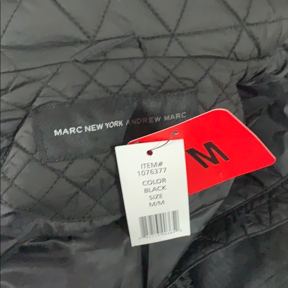 Andrew Marc New York Quilted Soft Shell Coat Black - Picture 7 of 8